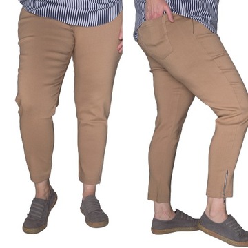 Spodnie z zameczkami CEVLAR kolor jasny camel rozmiar 52