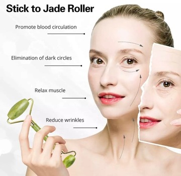 Роликовый массажер для лица Jade БЕСПЛАТНО