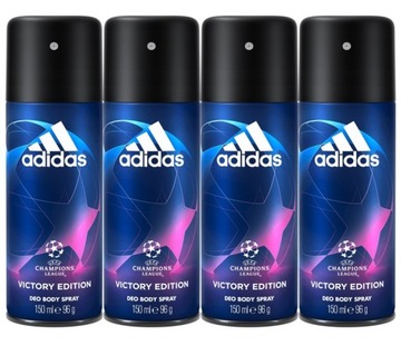4x ADIDAS UEFA CHAMPIONS LEAGUE VICTORY EDITION MEN DEZODORANT SPRAY MĘSKI