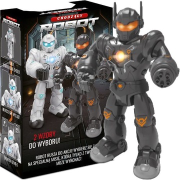Robot interaktywny światło dźwięk chodzi strzela