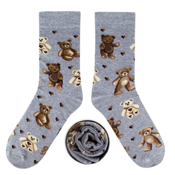 CUPOFSOX SKARPETY KOLOROWE PLUSZOWE MISIE 37-40