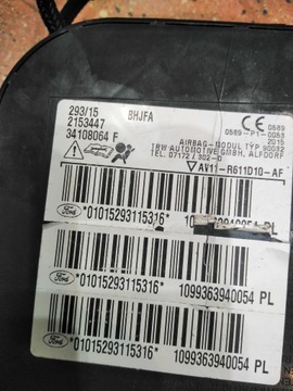 FORD TOURNEO COURIER AIRBAG W SEDADLO PRAVÁ STRANA