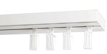 Потолочный карниз Одинарный потолочный карниз из ПВХ, набор лягушек и булавок, 250 см