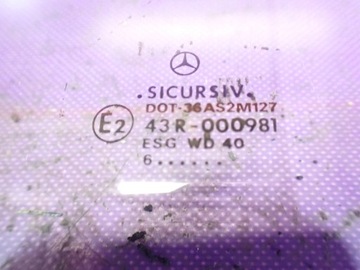 MERCEDES VITO W638 96-03 SKLO (OKNO) DVEŘNÍ DVEŘE LEVÝ PŘEDNÍ