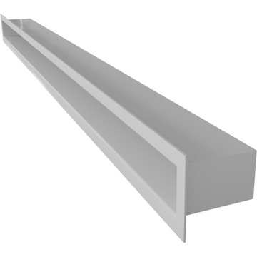 КАМИННАЯ ВЕНТИЛЯЦИОННАЯ РЕШЕТКА ТУННЕЛЬ 6Х100, БЕЛАЯ