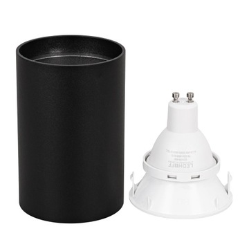 Потолочный светильник накладного монтажа HALOGEN GU10 Black White LED SPOT Tube LAMP