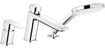 Deante Agawa bateria wannowa 3-otworowa chrom BQG013M
