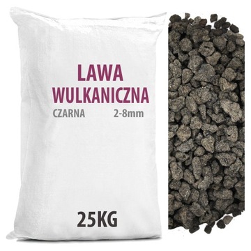 Grys Żwir do Ogrodu Drobna LAWA WULKANICZNA 25KG