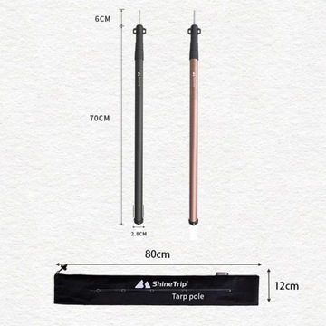 2 шт. сплошная телескопическая стойка для брезента для шампанского