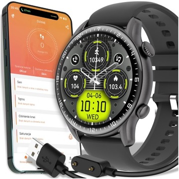 Smartwatch Zegarek Męski 2 gen Polskie Menu Połączenia Sport Smart Watch