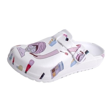 Damskie buty do karmienia wsuwane, kapcie na platformie, styl B-37, wielokolorowy