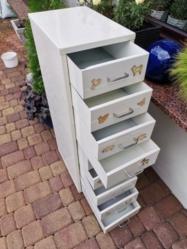 Металлический шкаф с 9 ящиками - мастерская. (50)-высота 100 см.