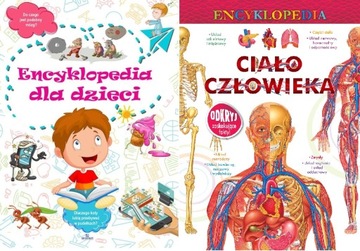 ENCYKLOPEDIA DLA DZIECI + CIAŁO CZŁOWIEKA / 2 TOMY