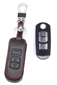 Etui pokrowiec klucz PU skóra klucz Mazda 3 5 6 CX-5 CX-7 CX-9 MX-5 3p