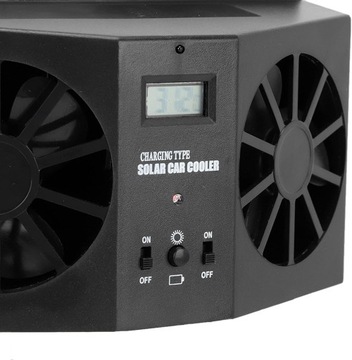 Портативный мини-солнечный вентилятор для автомобиля,