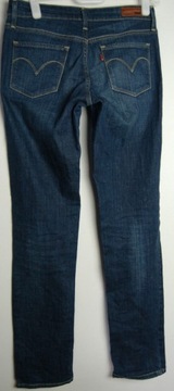 LEVI STRAUSS DEMI CURVE W25 L32 jeans proste damskie z elastanem