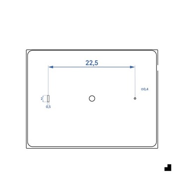 АДРЕСНАЯ ТАБЛИЧКА С ПОДСВЕТКОЙ НОМЕРА ДОМА LED 40X30 см АНТРАЦИТОВЫЙ RAL 7016