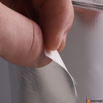 Tkanina szklana z aluminium włókno odporna na wysokie temperatury 100x100cm