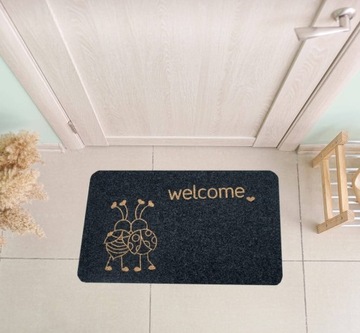 КОВРИК ДЛЯ ОБУВИ ВХОДНОЙ ДОМАШНИЙ, УЛИЧНЫЙ, МОДНЫЙ, 40х60