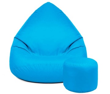 PUFA WOREK SAKO XXXL + PODNÓŻEK | MEGA FOTEL PUFY