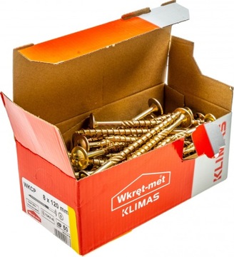 Саморезы для столярных плит TX 8x120 по дереву 50 шт.