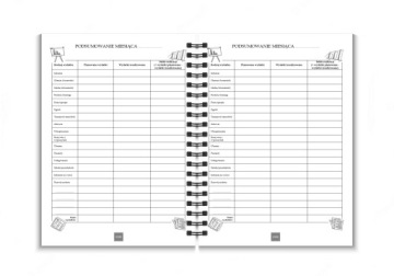 Planer finansowy B5 budżetowy organizer domowy SHADOW