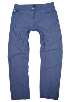 HUGO BOSS MONTANA spodnie męskie niebieskie PREMIUM 35/32 pas 86