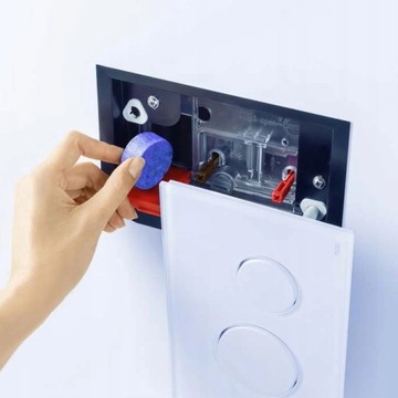 TECE БЕТОННЫЙ УНИТАЗ БЕЗОБЕДНИК ЧАША КНОПКА СТАЛЬ ХРОМ БЛЕСК FRESH7W1