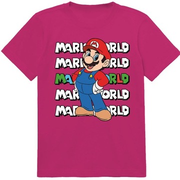 НАБОР 3В1 ДЕТСКАЯ ФУТБОЛКА ТАТУ НАКЛЕЙКИ SUPER MARIO BROS 164 КАЧЕСТВО