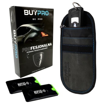 Etui na Kluczyk Keyless Klatka Faraday Blokada Sygnału 2x Pokrowiec OCHRONA