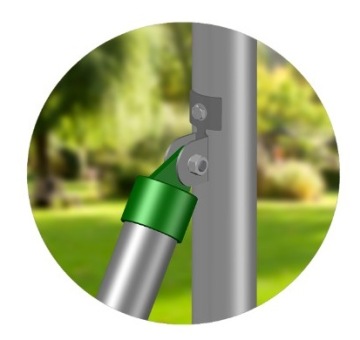 ЗАЖИМ ДЛЯ СТОЙКИ FI 38 мм ГРАФИТ RAL 7016