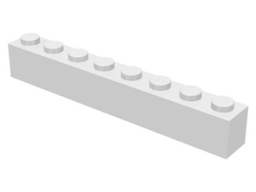 LEGO 3008 KLOCEK 1x8 biały NOWY (4g)