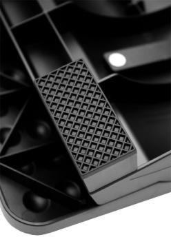 Подставка для ног VeroTech, 13 x 43 x 32 см, 70010, черный