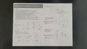 Uchwyt na telewizor monitor HIKVISION uchwyt ścienny telewizora 55-65 cali