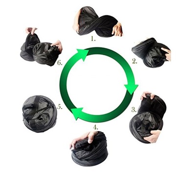 Подвесная сушилка для растений, 4 уровня, дышащая, черная, на молнии.