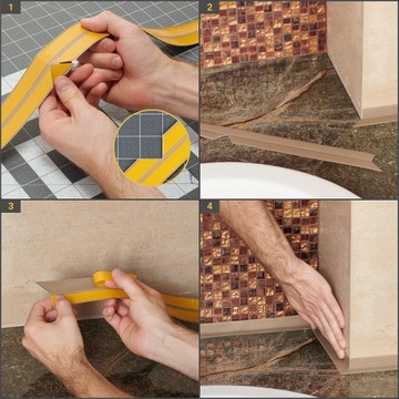 KĄTOWNIK PCV 18x18 BEŻ Narożnik Samoprzylepny Listwa Wykończeniowa