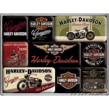 MAGNES HARLEY-DAVIDSON BIKES 9 szt. 83037