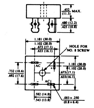 Мостовой выпрямитель KBPC2510 25А 1000В