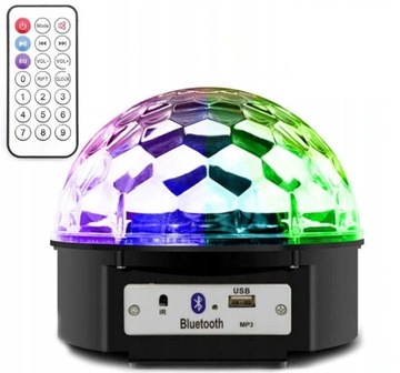 LASER KULA DYSKOTEKOWA LED BLUETOOTH RGB