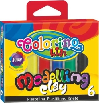 COLORINO Детский школьный пластилин 6 цветов.