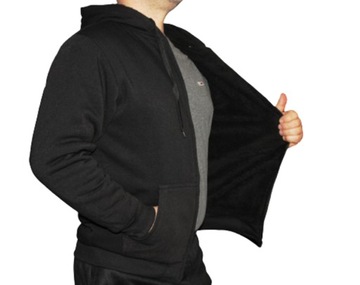 BLUZA OCIEPLANA ** GRUBYM FUTERKIEM TYPU MISIU ** CZARNA lub GRANATOWA XXL