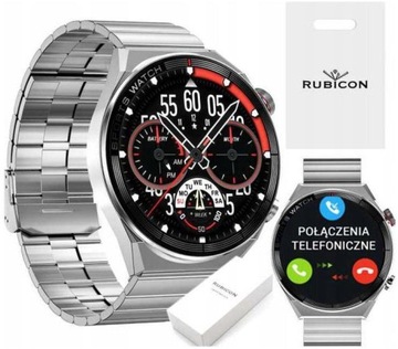 SMARTWATCH ZEGAREK RUBICON RNCE99 ROZMOWY PULS TĘTNO BT 320mAh ! PRO WATCH