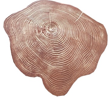 Форма ствола дерева, разрез, срез 47х42 см.