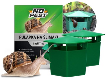 SKUTECZNA PUŁAPKA NA ŚLIMAKI PRZECIW ŚLIMAKOM SNAIL TRAP NO PEST (2 SZT)