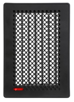 Kratka wentylacyjna z żaluzją KRVTZ 240x170 Czarna | DARCO VENTLAB TREND