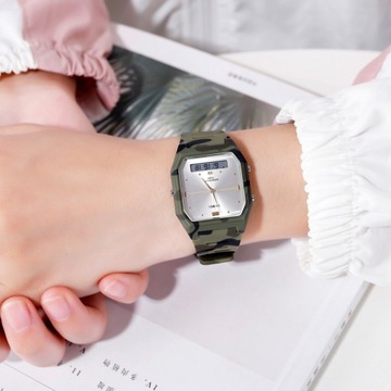 SKMEI 50M Wodoodporny elektroniczny zegarek ze wskaźnikiem Prezent biznesowy dla mężczyzn Zielony