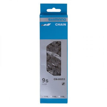 ŁAŃUCH ROWEROWY SHIMANO DEORE CN-HG53 9 RZĘDOWY 114 OGNIW PIN WYTRZYMAŁY
