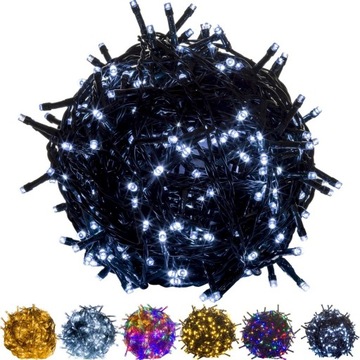 Елочная подсветка 400 светодиодов, внешняя холодного белого цвета,