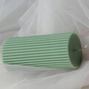 Formy do świec Akrylowe duże okrągłe żebro cylin