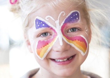 KOLOROWE FARBKI DO MALOWANIA BUZI DLA DZIECI I DOROSŁYCH DO CIAŁA